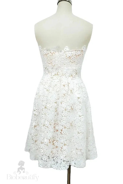 Patchwork Lace Slim Sleeveless Mini Dress