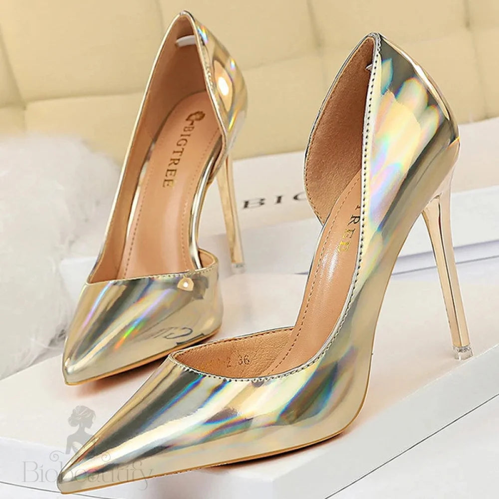 Patent Leather Woman Pumps - Sexy High Heels For Women