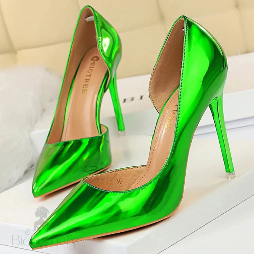 Patent Leather Woman Pumps - Sexy High Heels For Women