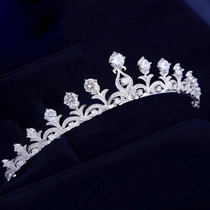 Pauline Wedding Tiara With Cubic Zirconia