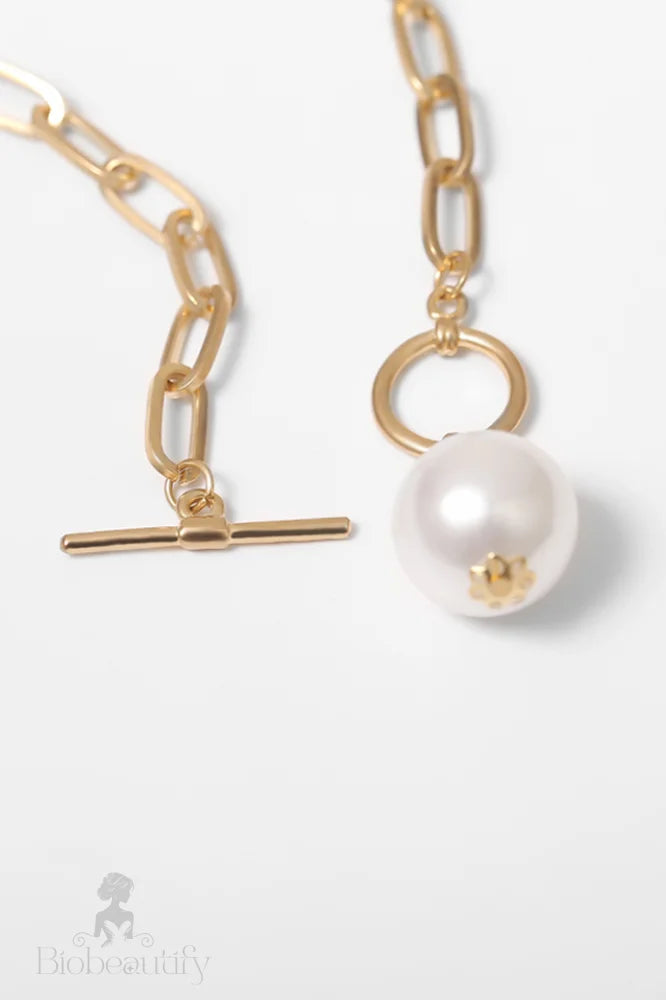 Pearl Pendant Necklace On Chain