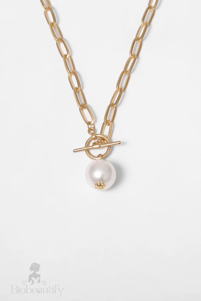 Pearl Pendant Necklace On Chain