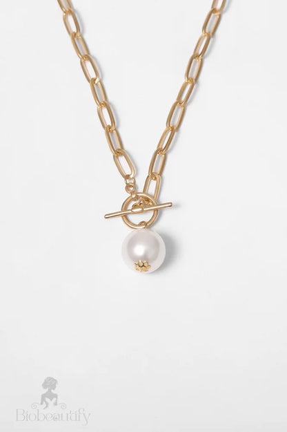 Pearl Pendant Necklace On Chain