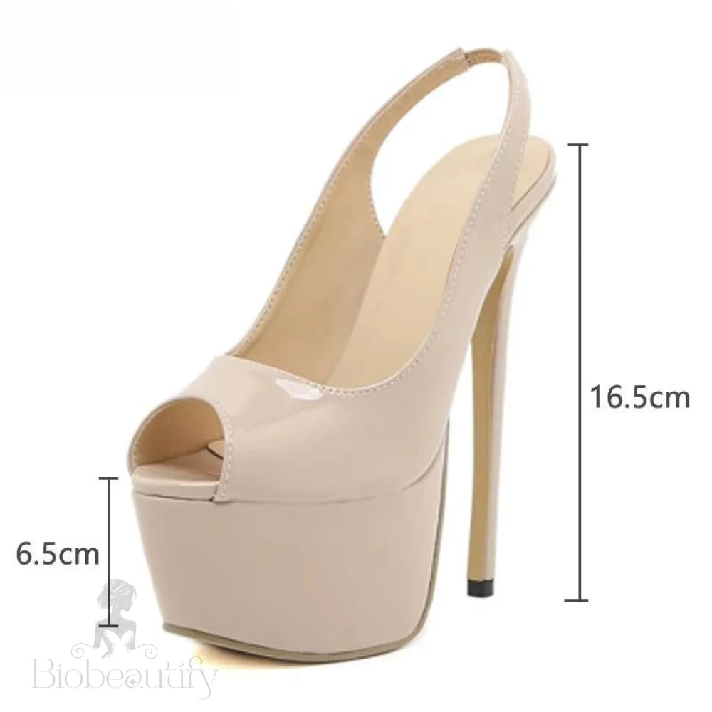 Peep Toe Platform Super Thin Heels Sexy Summer Sandals For Women