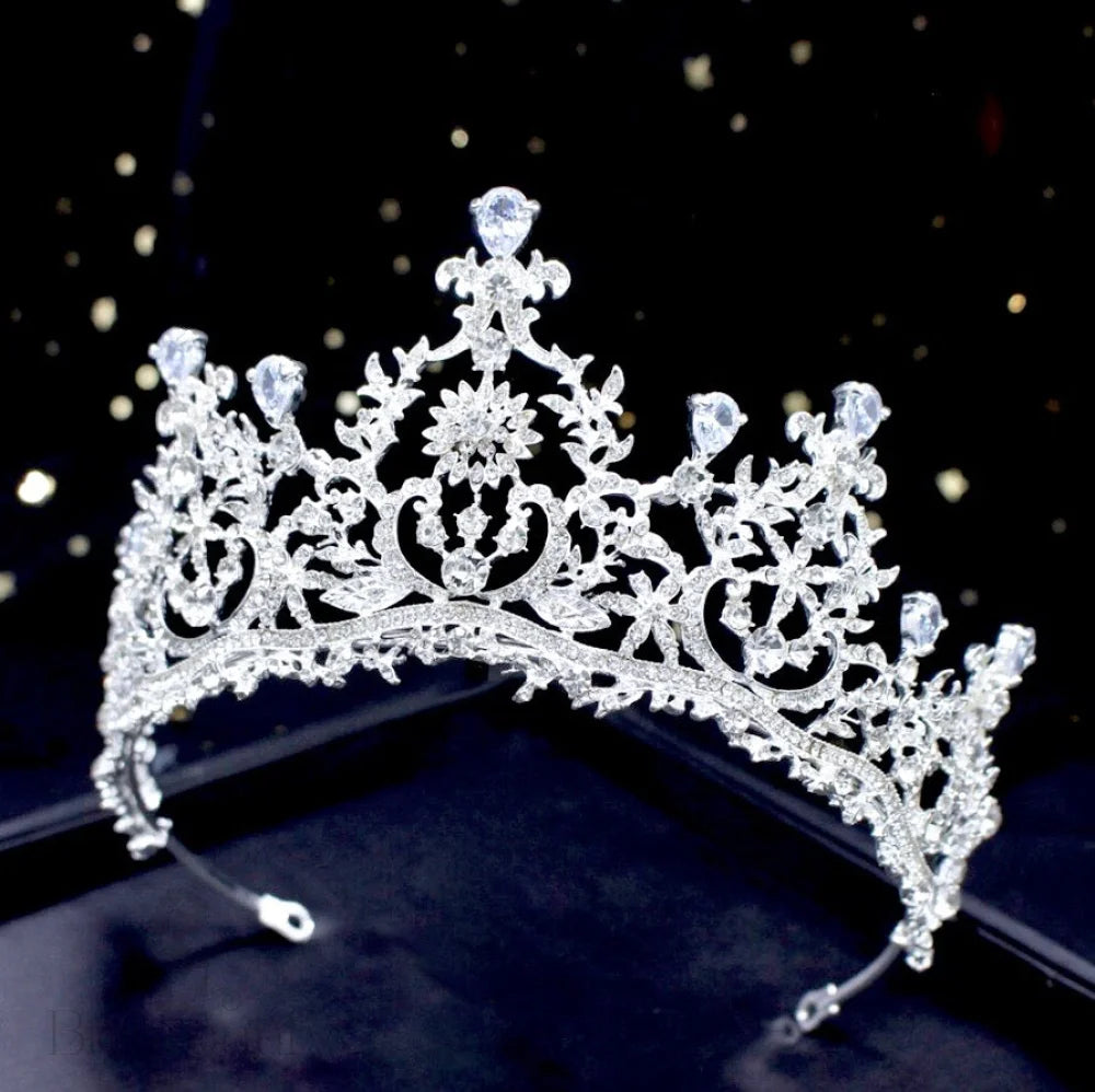 Peyton Silver Cubic Zirconia Wedding Tiara