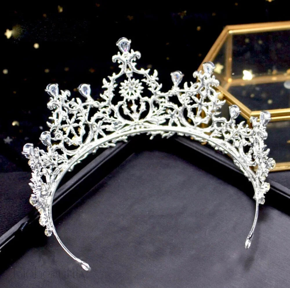 Peyton Silver Cubic Zirconia Wedding Tiara