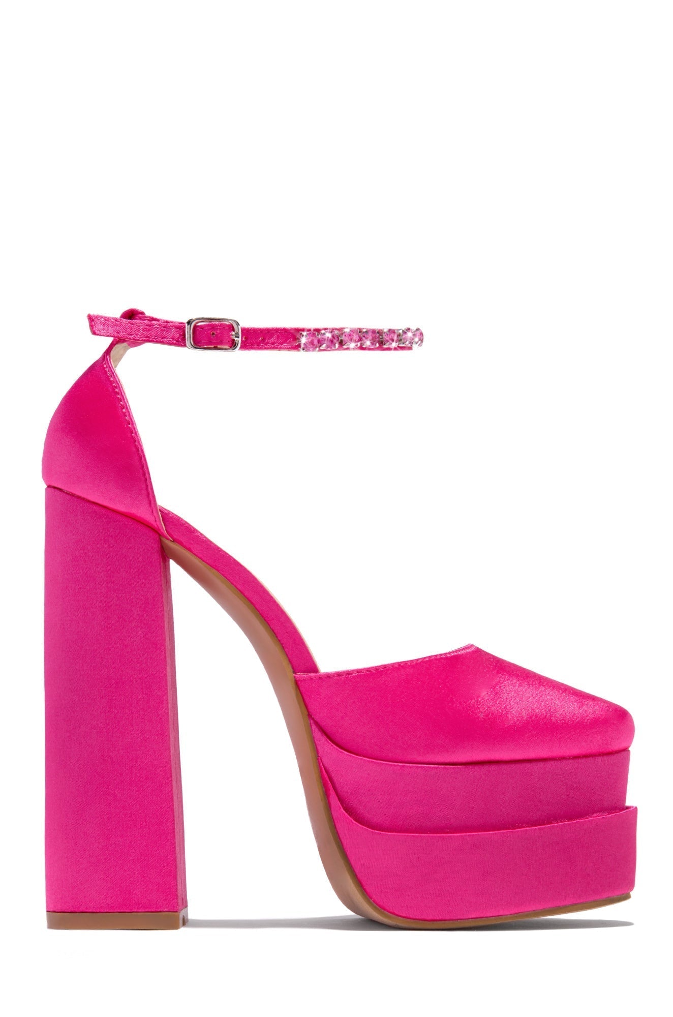 Elana Heel In Fuchsia 7.5 /
