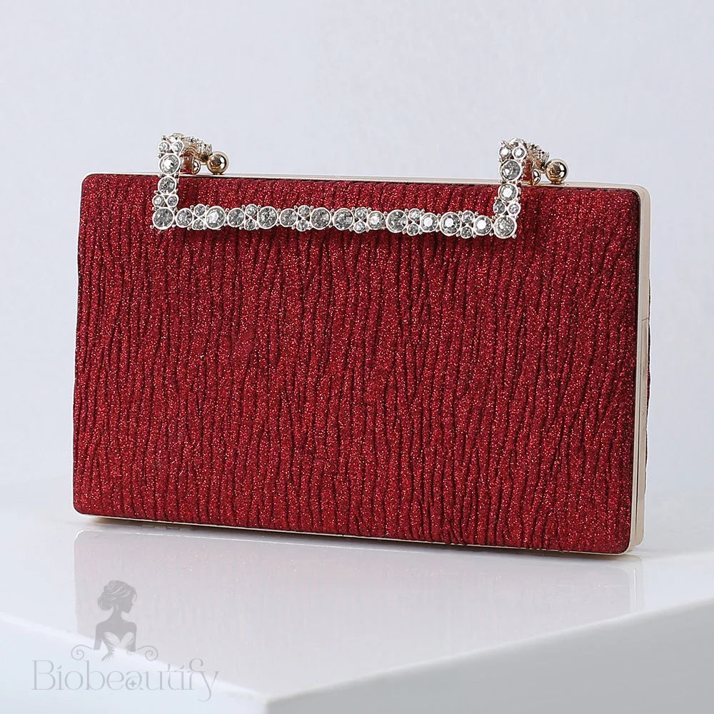 Pleated Clutch Bag By Maria