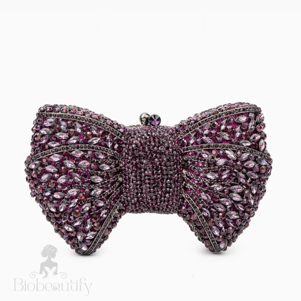 Purple Isabella Clutch Bag