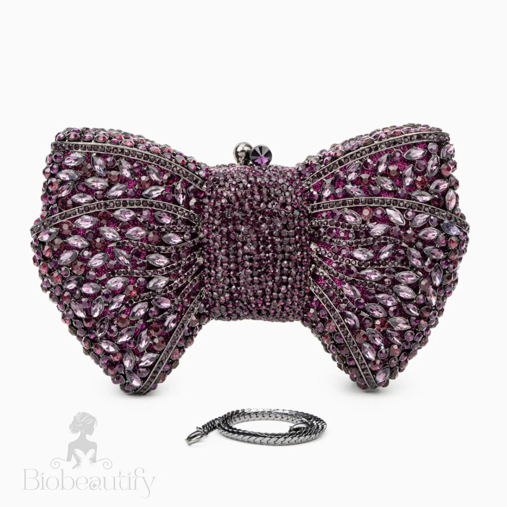 Purple Isabella Clutch Bag