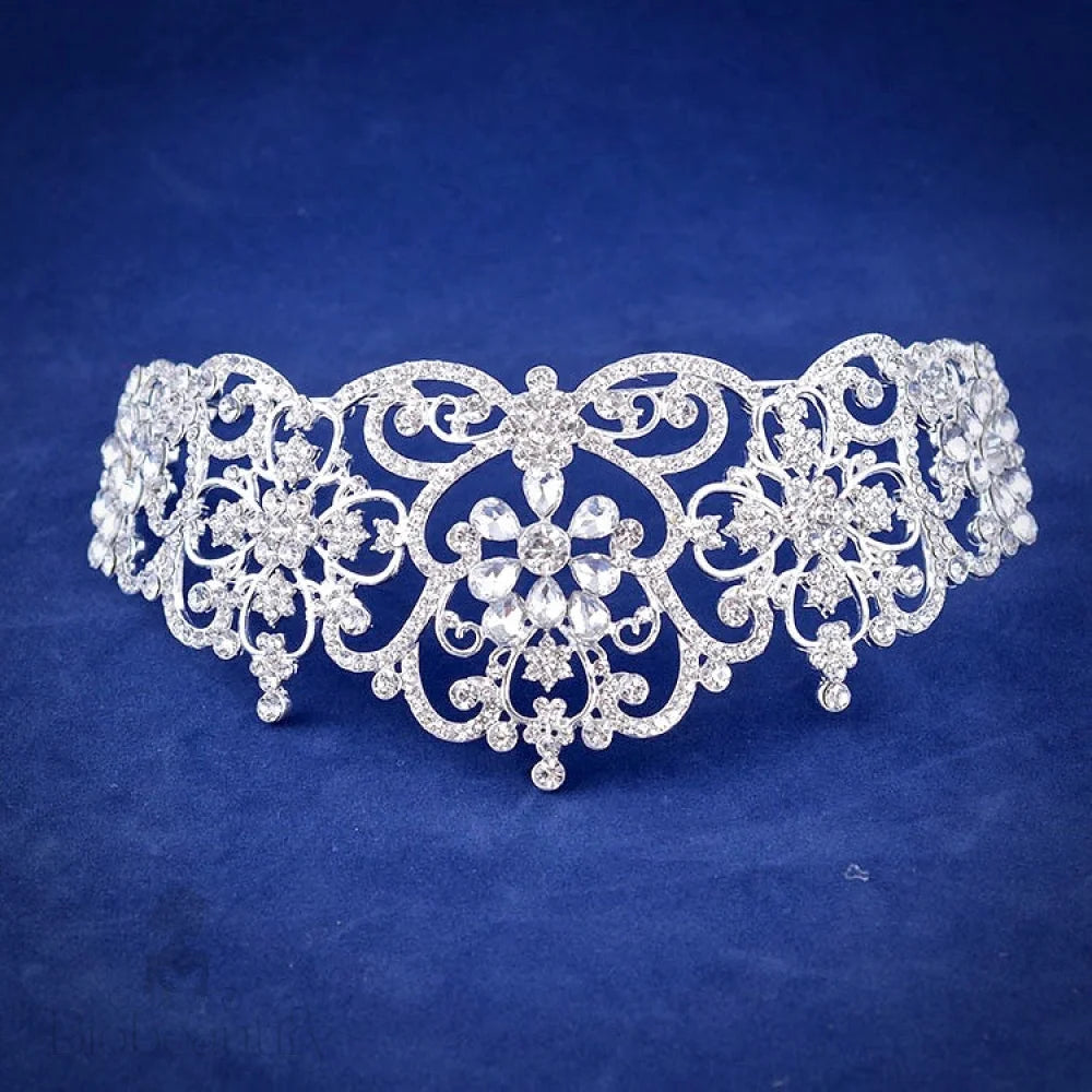 Quinn Wedding Tiara With Crystals