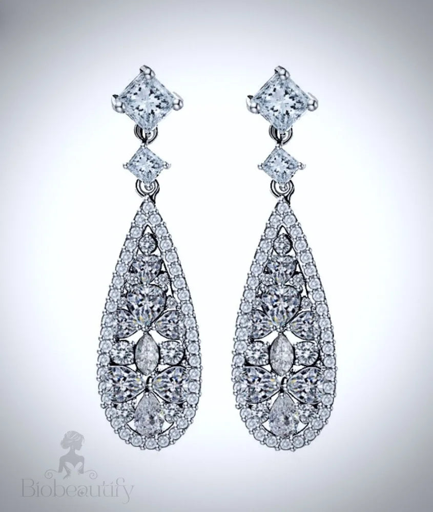 Raquel Cubic Zirconia Wedding Earrings