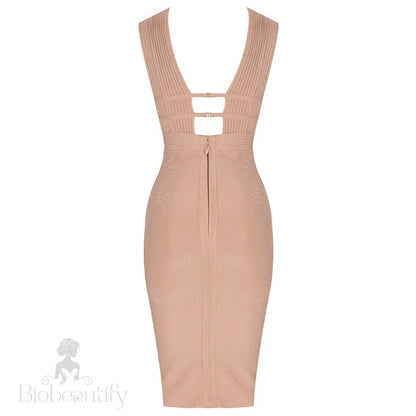 Rebecca Bandage Dress With Cut Out Detail