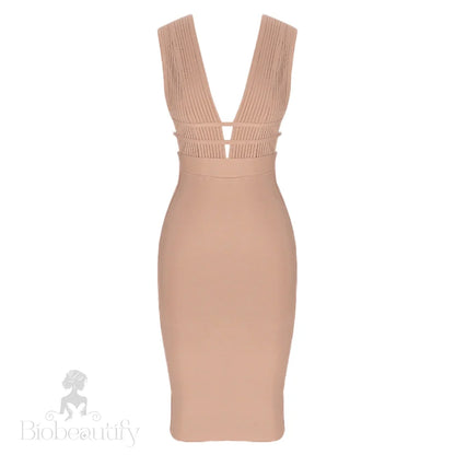 Rebecca Bandage Dress With Cut Out Detail