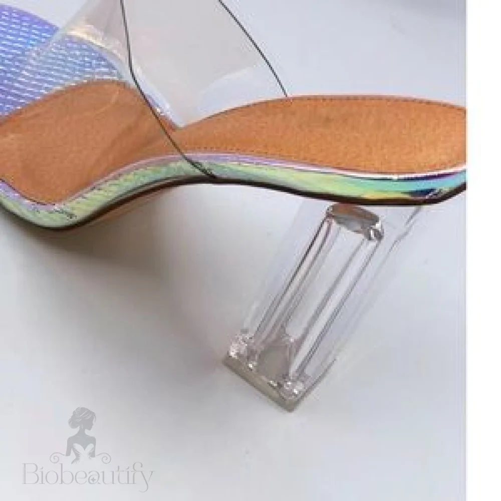 Rebecca Hologram Heels - Holographic Statement Shoes