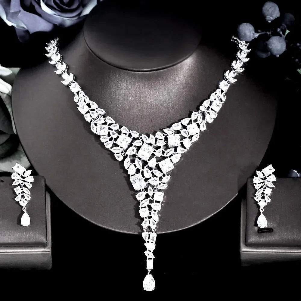 Regency Luxury Silver Cubic Zirconia Bridal Jewelry Collection