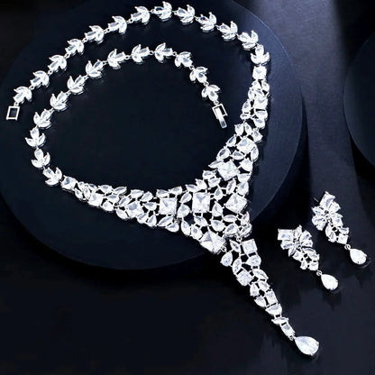 Regency Luxury Silver Cubic Zirconia Bridal Jewelry Collection