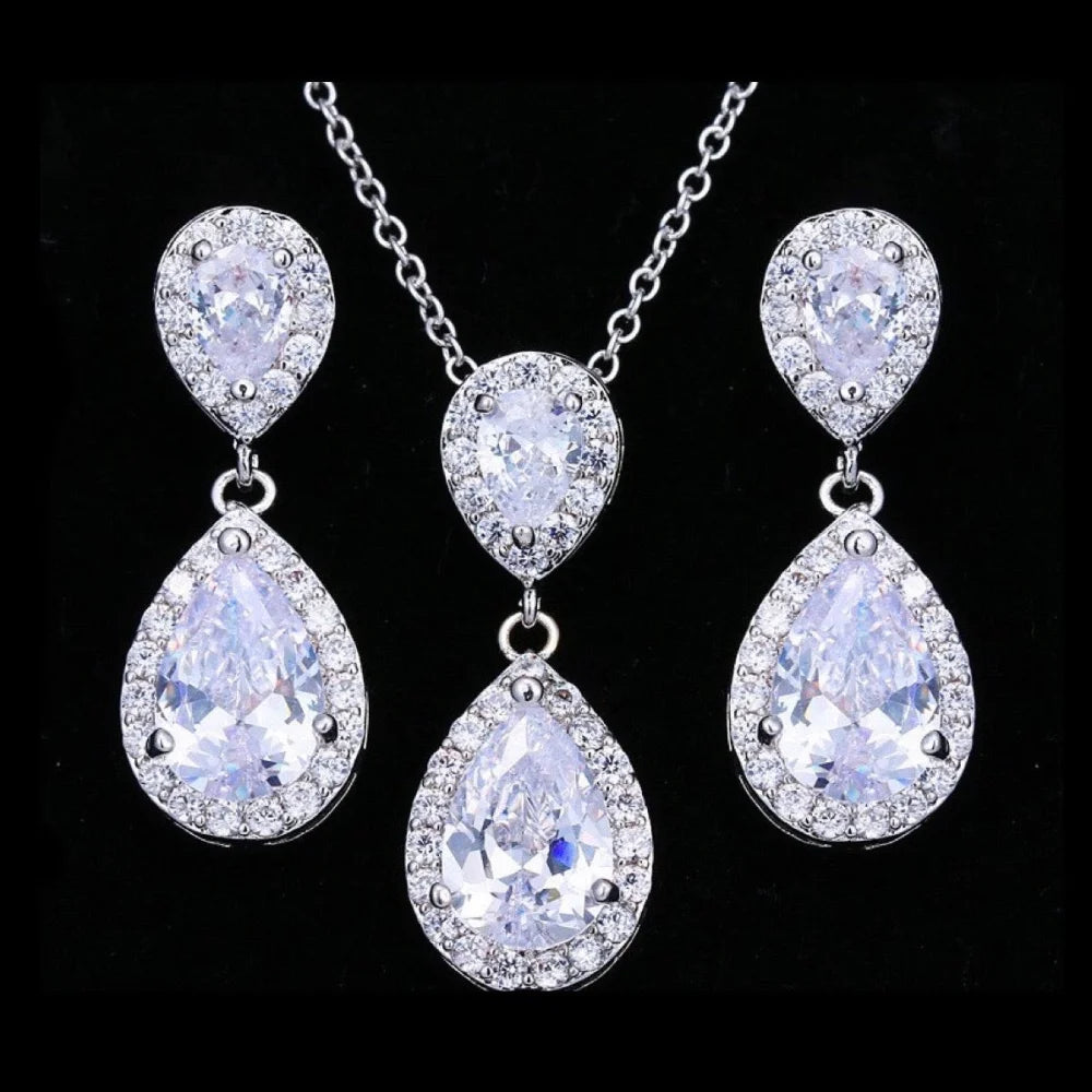 Wedding Jewelry - Cubic Zirconia Bridal Jewelry Set