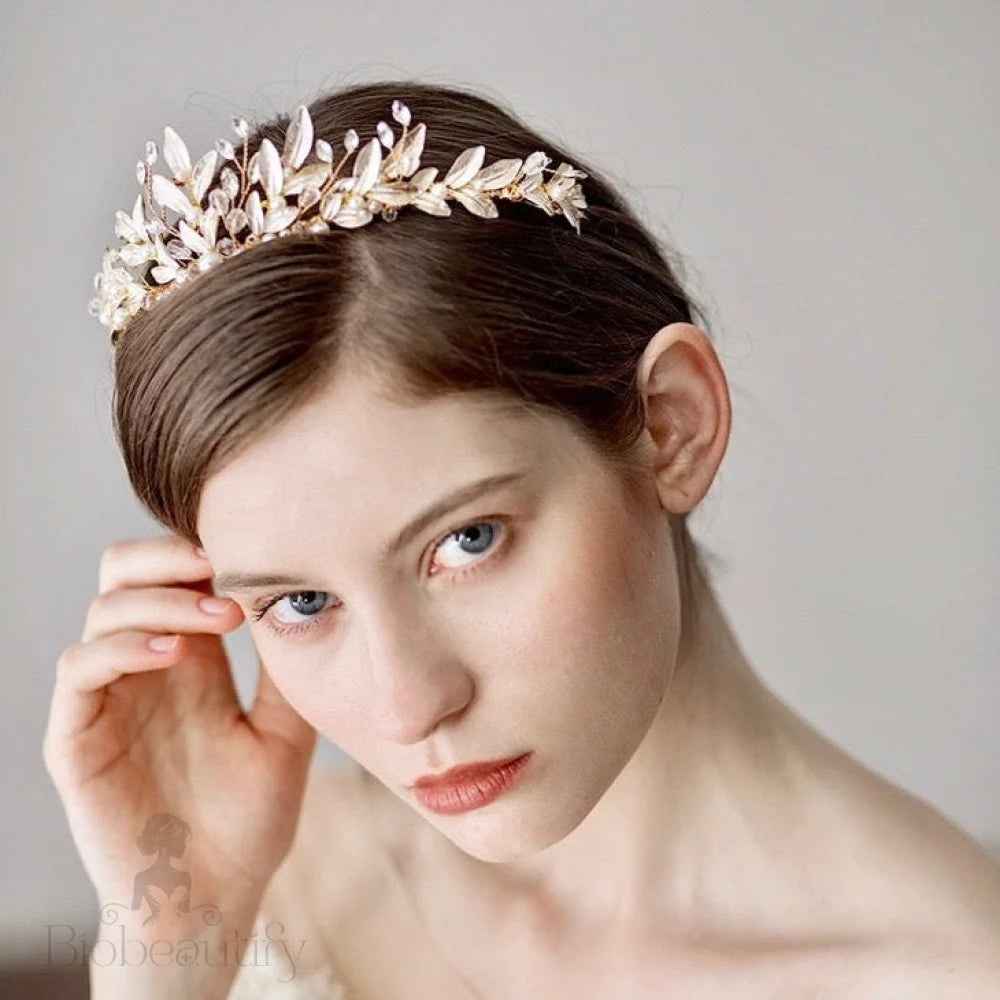 Reverie Rose Gold Bohemian Bridal Tiara