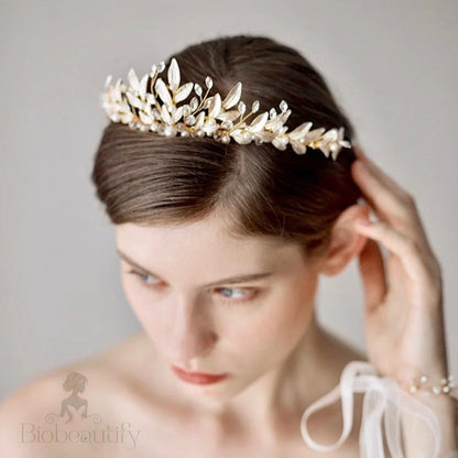 Reverie Rose Gold Bohemian Bridal Tiara