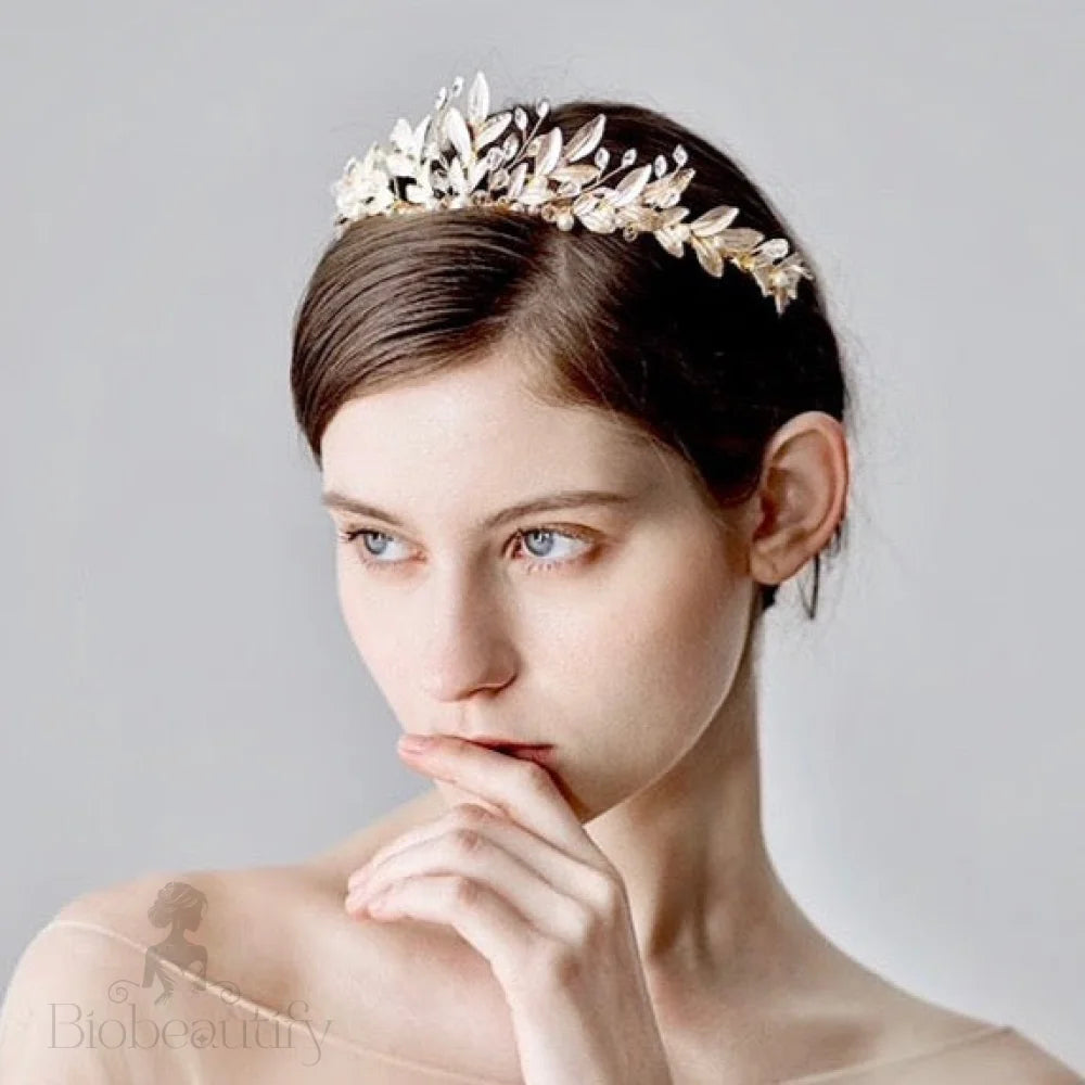 Reverie Rose Gold Bohemian Bridal Tiara