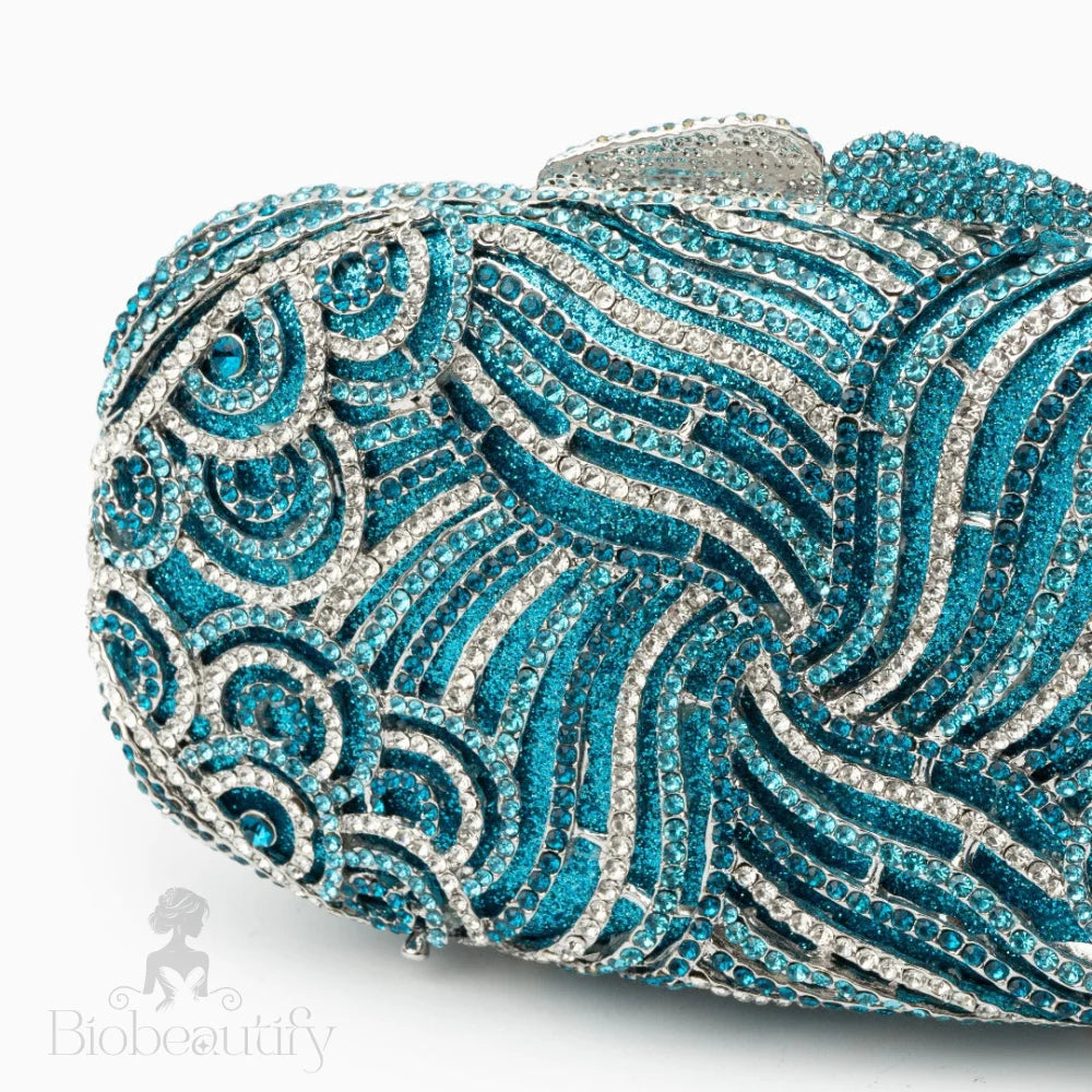 Rhinestone Clutch Bag By Evelyn