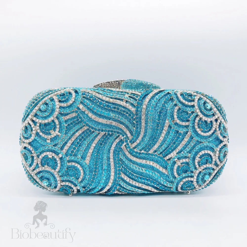 Rhinestone Clutch Bag By Evelyn