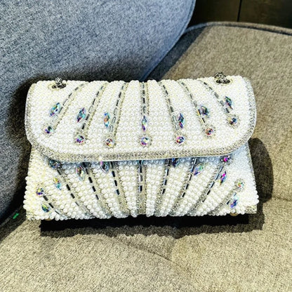 Rhinestone Clutch Bag By Luciana