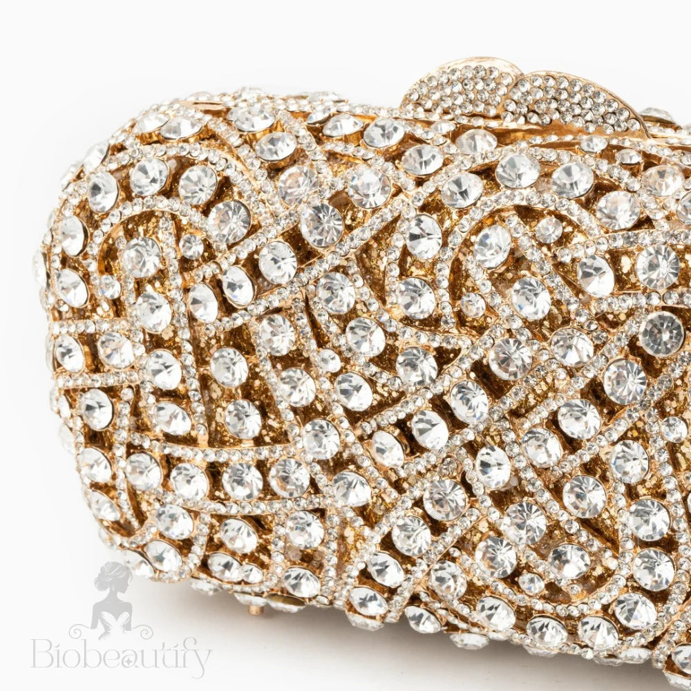 Rhinestone Clutch Bag By Valentina