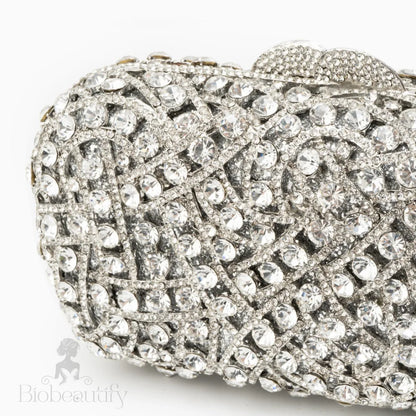 Rhinestone Clutch Bag By Valentina