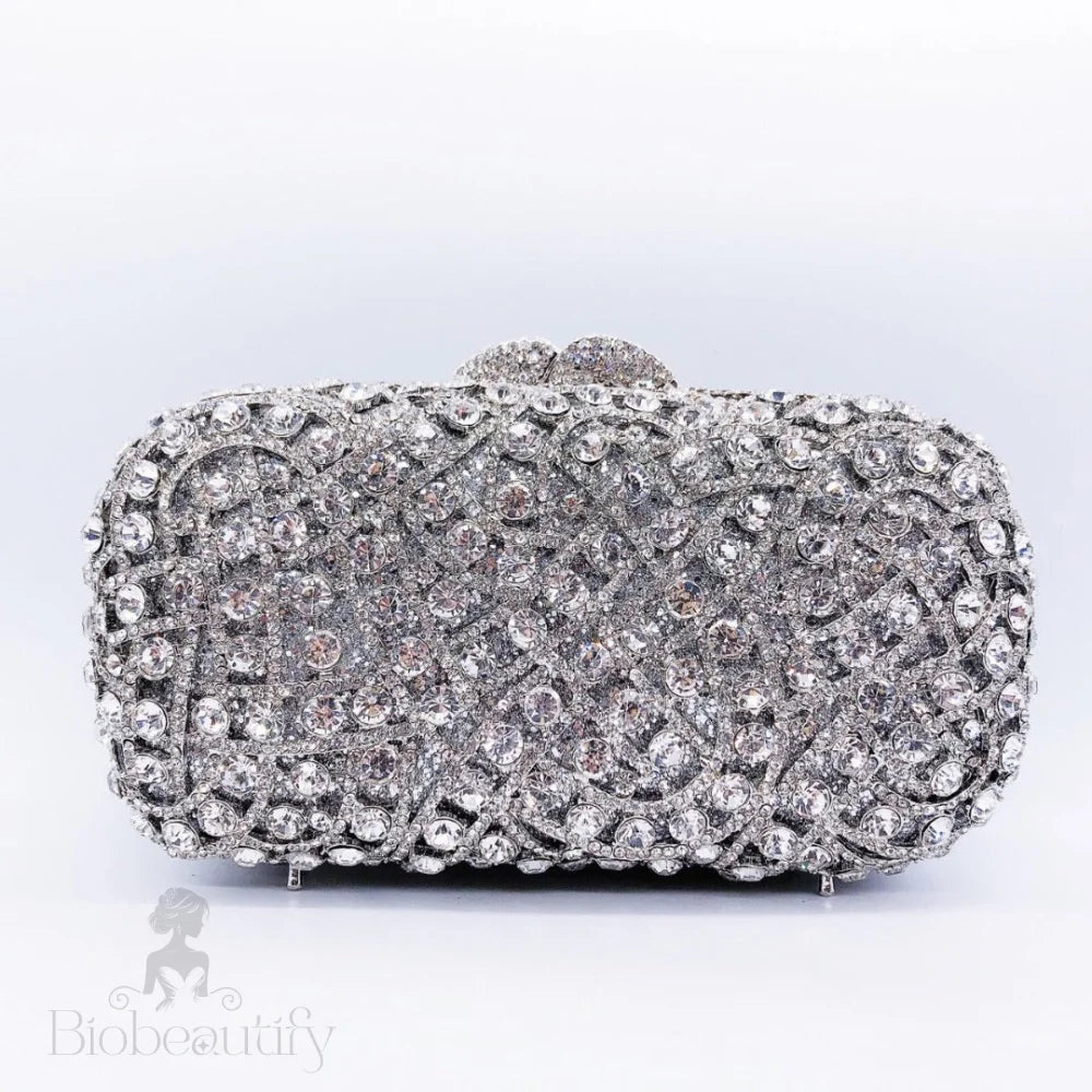 Rhinestone Clutch Bag By Valentina