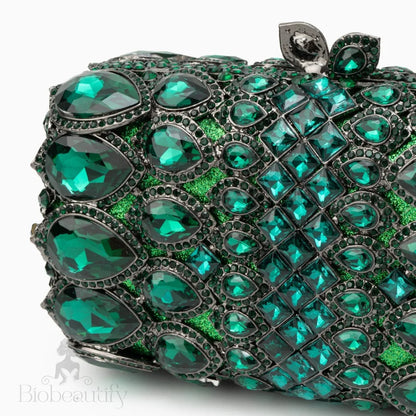 Rhinestone Crystal Clutch Bag By Reina