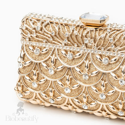 Rhinestone-Embellished Clutch By Angelina