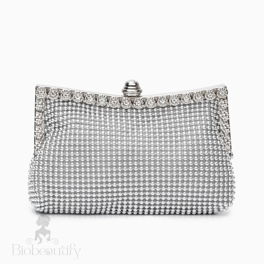 Rhinestone-Embellished Scarlett Clutch Bag