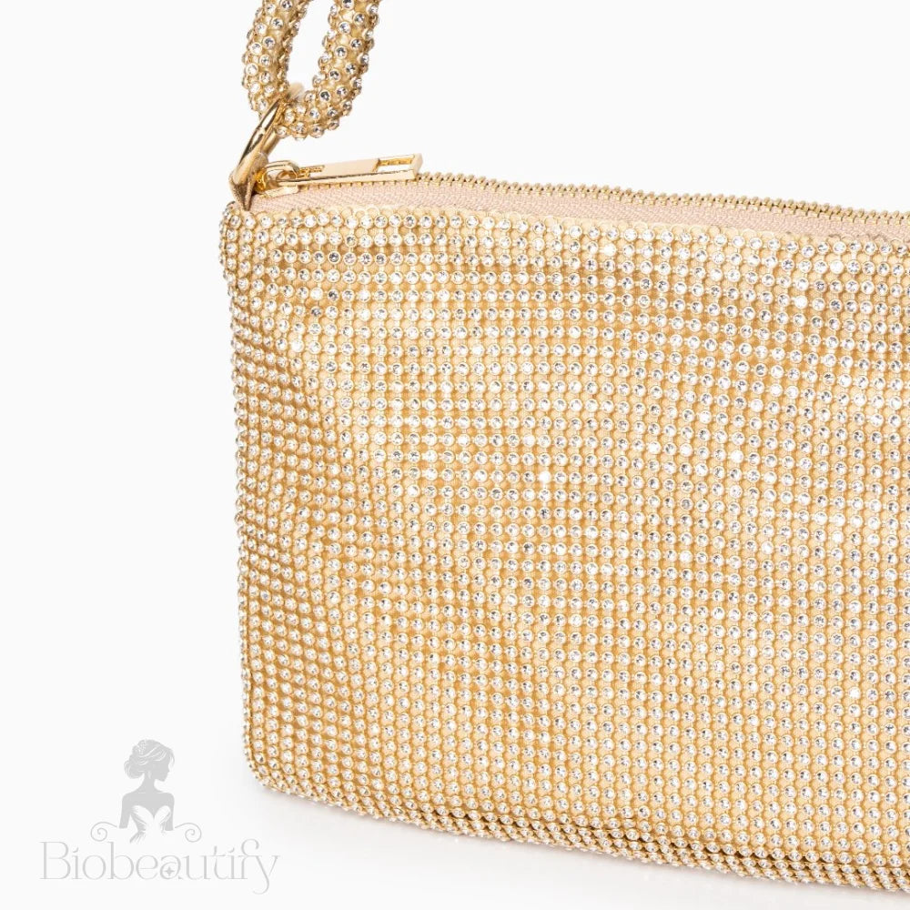 Rhinestone Embellished Shoulder Bag By Shelley