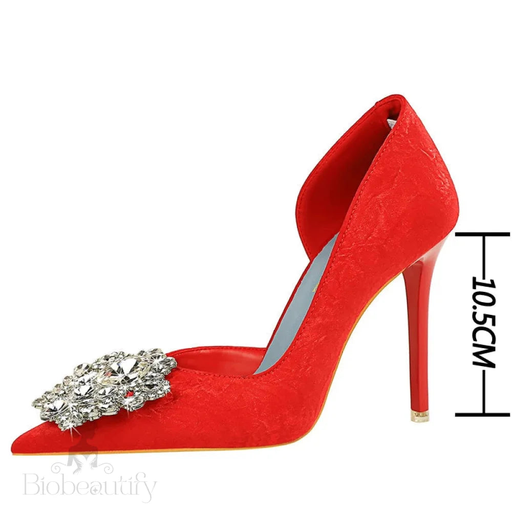 Rhinestone High Heels Luxury Banquet Pumps For Women