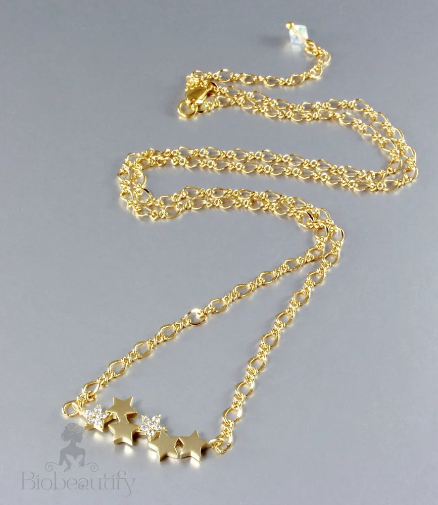 Rising Star Minimalist Necklace - Gold And Silver Options