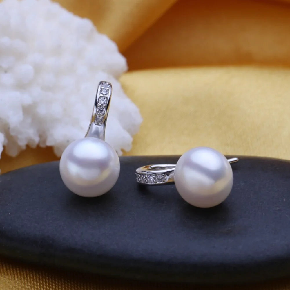 Rory Freshwater Pearl And Sterling Silver Earrings For Brides