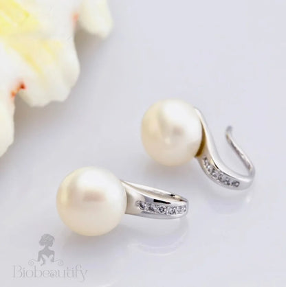 Rory Freshwater Pearl And Sterling Silver Earrings For Brides