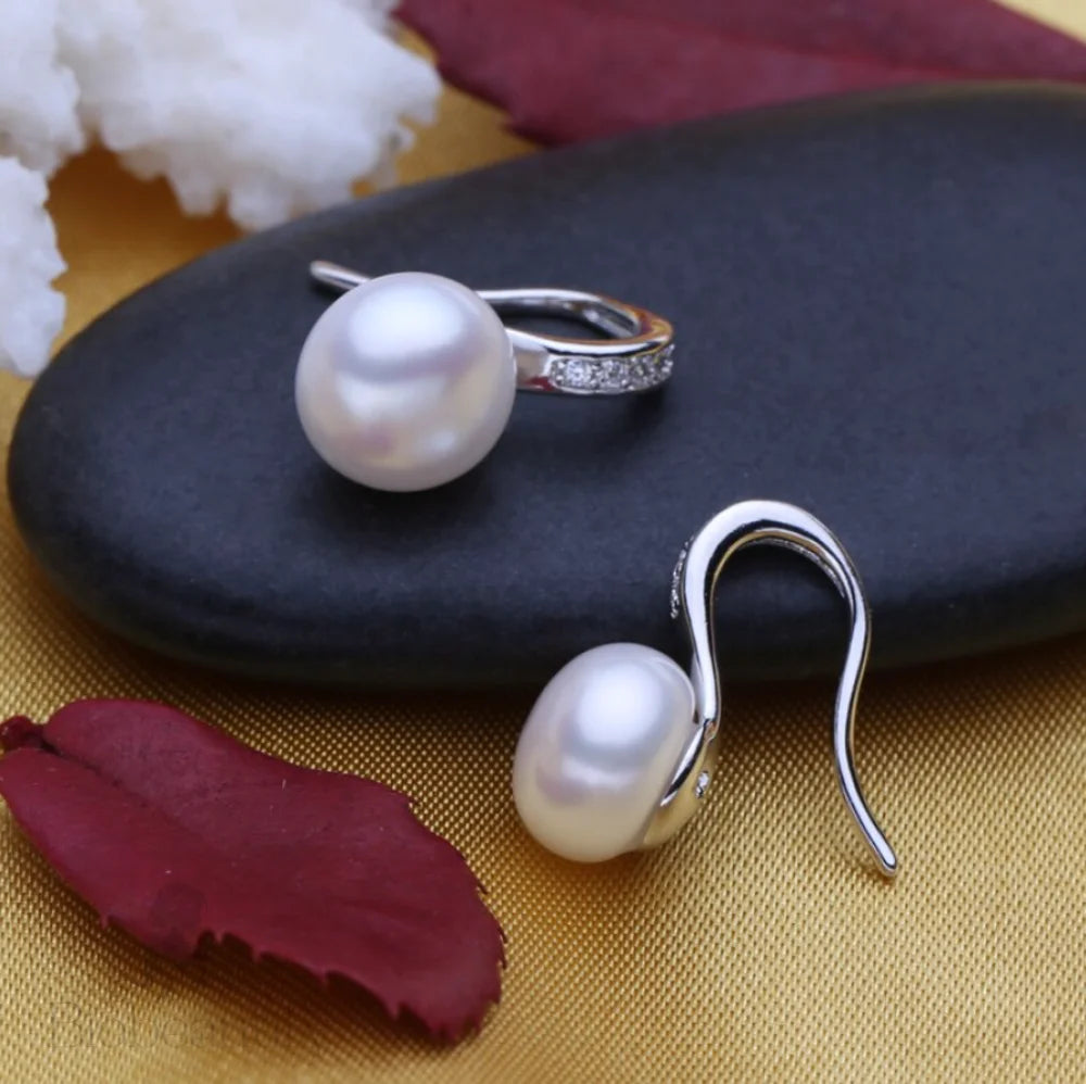 Rory Freshwater Pearl And Sterling Silver Earrings For Brides