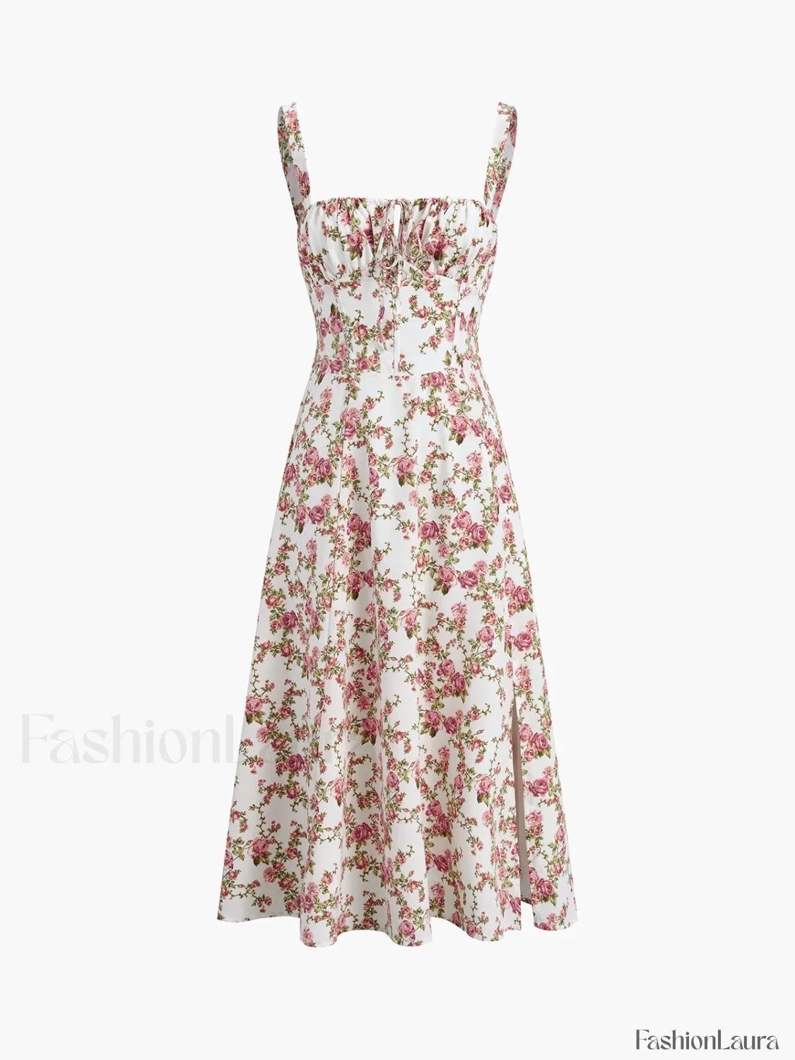 Rosebud Floral Midi Sundress Floral Dresses