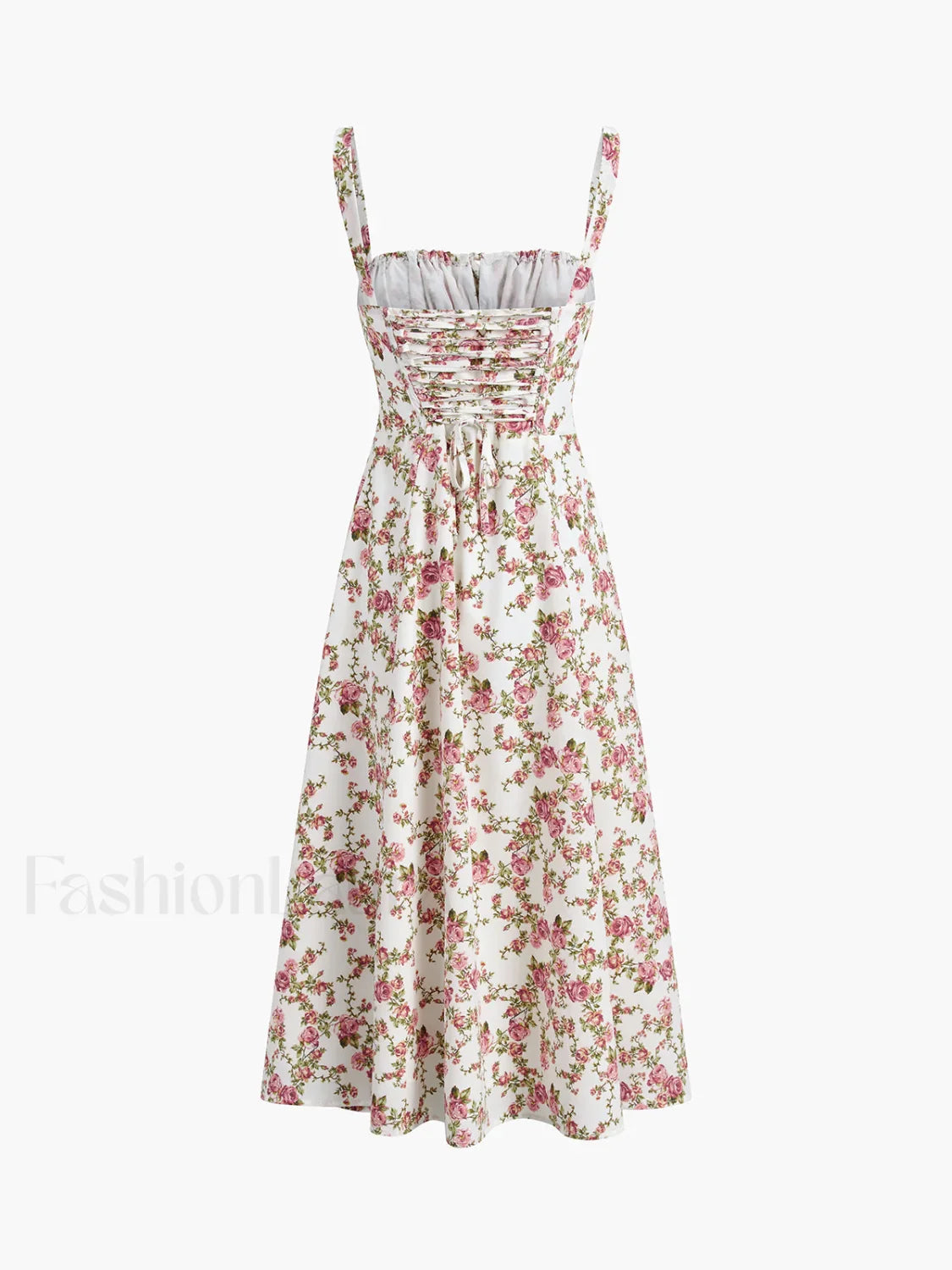 Rosebud Floral Midi Sundress Floral Dresses