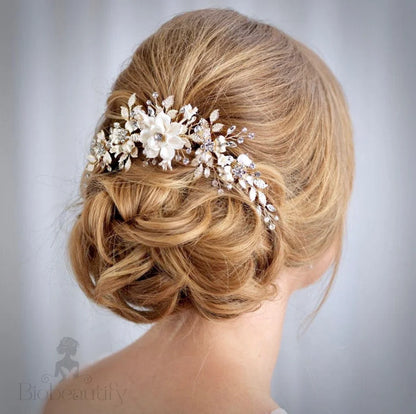 Rosie Gold Bridal Hair Comb