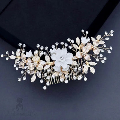 Rosie Gold Bridal Hair Comb