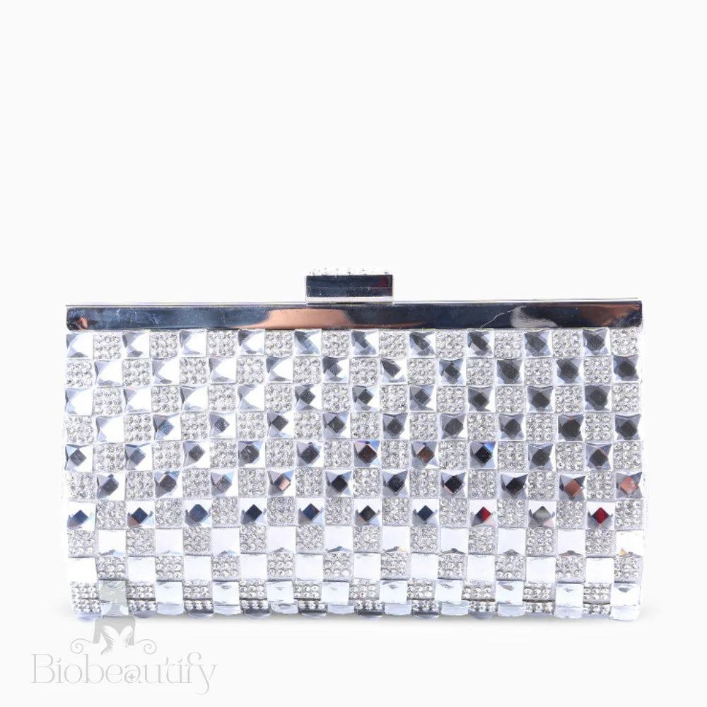 Sandy Crystals Evening Clutch Bag