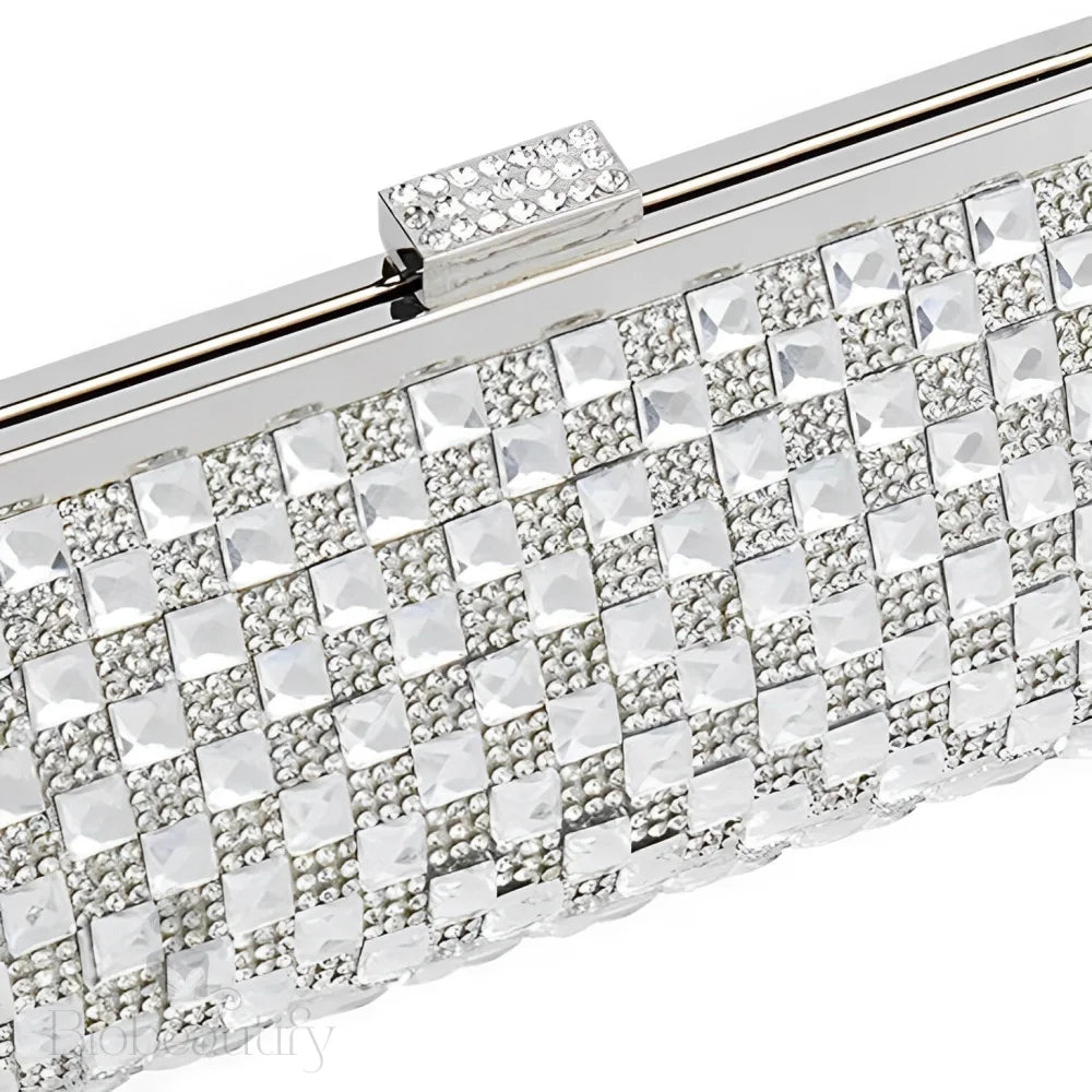 Sandy Crystals Evening Clutch Bag