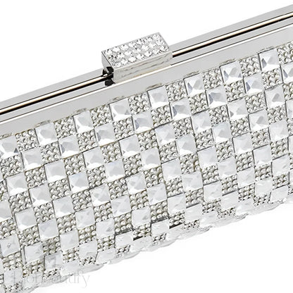 Sandy Crystals Evening Clutch Bag