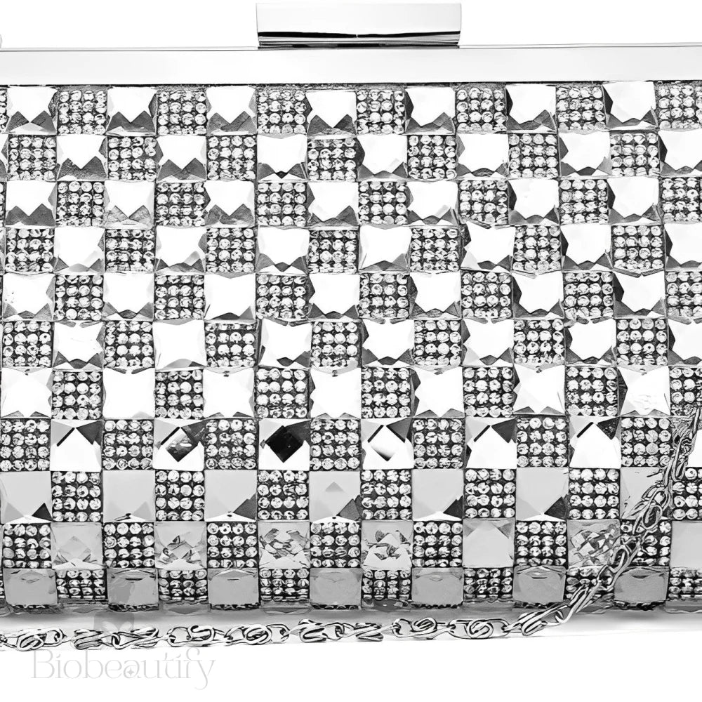 Sandy Crystals Evening Clutch Bag