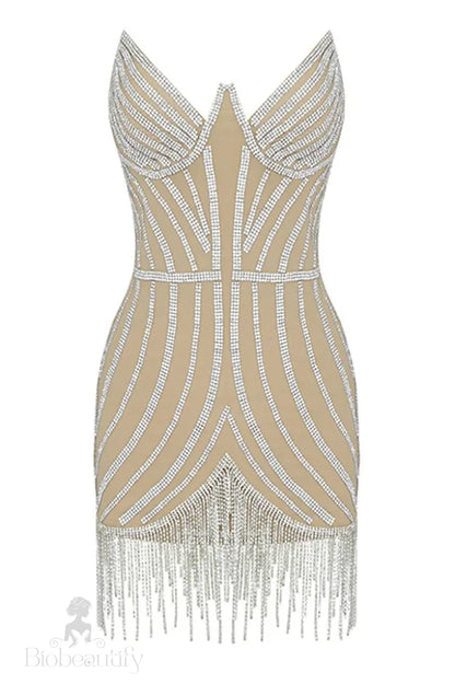 Sasa Sequin Dress With Sparkling Tassels