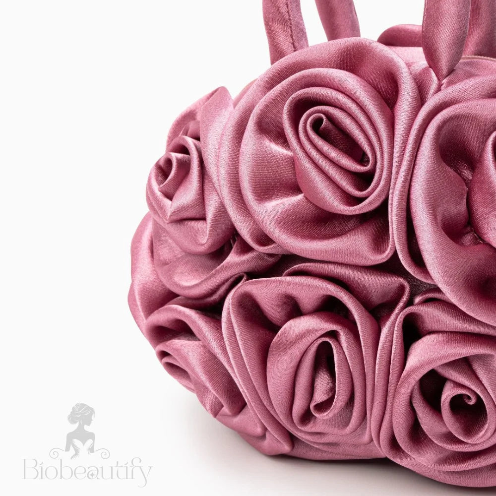 Satin Flower Handbag By Francine